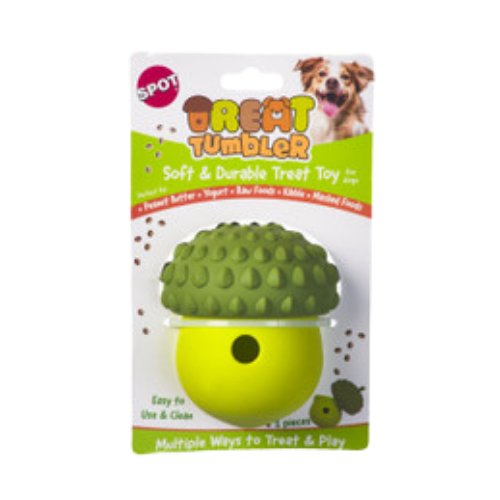Spot Treat Tumbler Broccoli Treat Dispensing Dog Toy 5 in