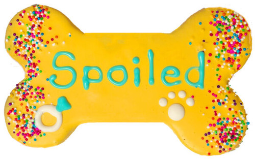 Pawsitively Gourmet Spoiled Sprinkles Bone Dog Cookie Treat 6 in