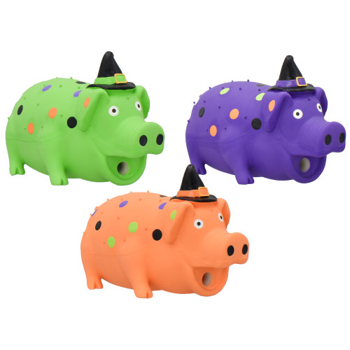 Multipet Halloween Globken Latex Dog Toy, Assorted 8 in
