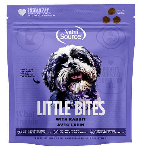 Nutrisource Rabbit Little Bites Dog Training Treats 6 oz