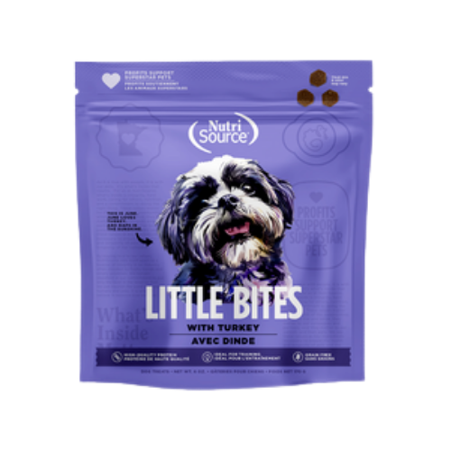 Nutrisource Turkey Little Bites Grain-Free Dog Training Treats 6 oz