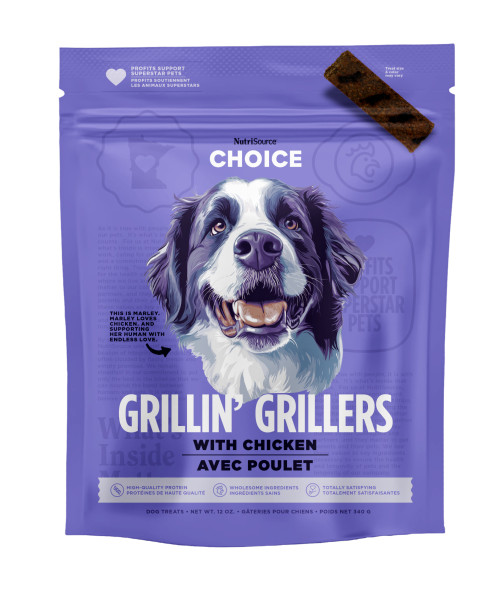 Nutrisource Chicken Grillin' Grillers Dog Treats 12 oz