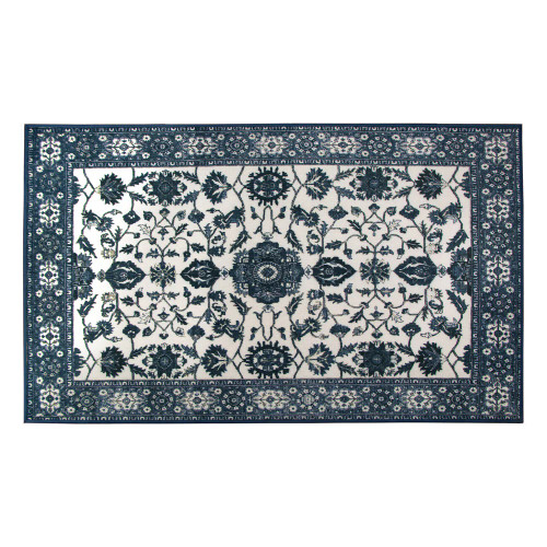 Crystal Art Gallery My Magic Carpet Washable Area Rug- Ramage Blue 3 x 5 ft