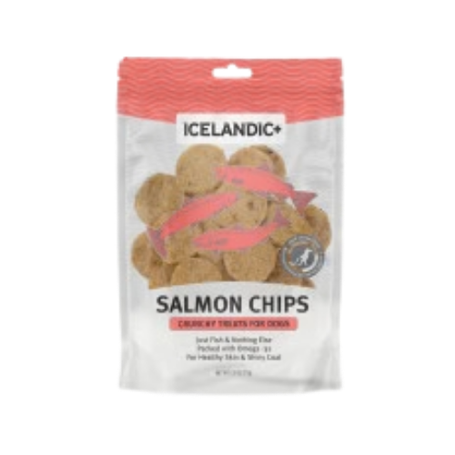 Icelandic+ Salmon Fish Chips Dog Treats 2.5 oz