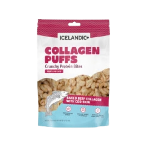 Icelandic+ Beef Collagen Puffs with Cod Skin Cat Treats .5 oz