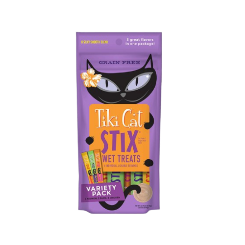Tiki Cat Stix Variety Pack Lickable Wet Cat Treats 3 oz