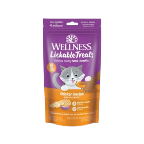 Wellness Lickable Cat Treats Chicken Recipe with Broth 2.5 oz