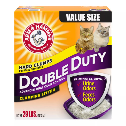 Arm & Hammer Double Duty Clumping Scented Advanced Odor Control Cat Litter 29 lb