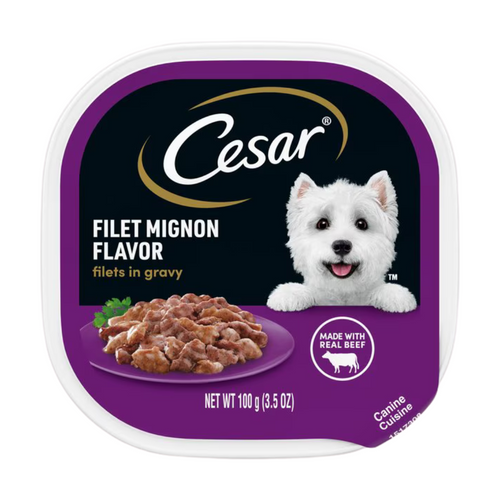 Cesar Filets in Gravy Filet Mignon Flavor Small Breed Adult Wet Dog Food