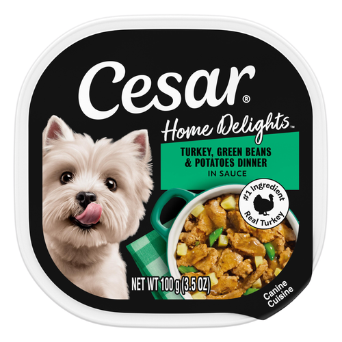 Cesar Turkey Recipe Filets in Gravy Small Breed Adult Wet Dog Food