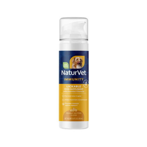 Naturvet Multi-Vitamin Immunity Peanut Butter Recipe Lickable Supplement for Dogs 6 oz