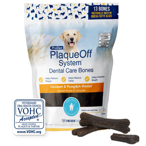Naturvet ProDen PlaqueOff System Dental Care Bones Chicken Flavor for Dogs 13 ct