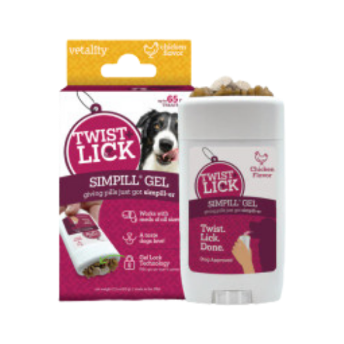 Vetality Twist+Lick SimPill Gel Pill Masker for Dogs 2.3 oz