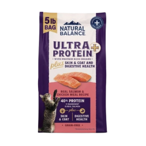 Natural Balance Ultra Protein Plus Skin & Coat and Digestive Health Dry Cat Food 5 lb