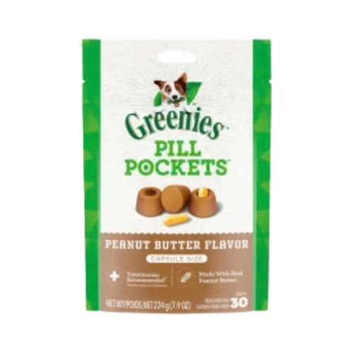 Greenies Pill Pockets for Capsules, Peanut Butter Flavor for Dogs