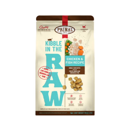 Primal Kibble in the Raw Chicken & Fish Recipe Dry Cat Food 1.5 lb