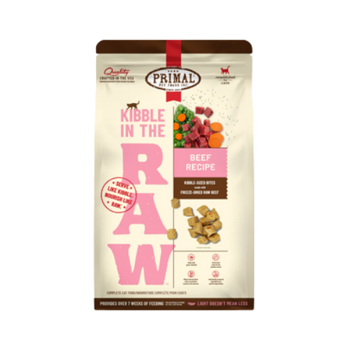 Primal Kibble in the Raw Beef Recipe Dry Cat Food 1.5 lb