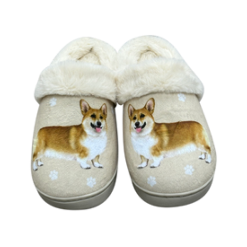 E & S Imports Welsh Corgi Snugg Slippers