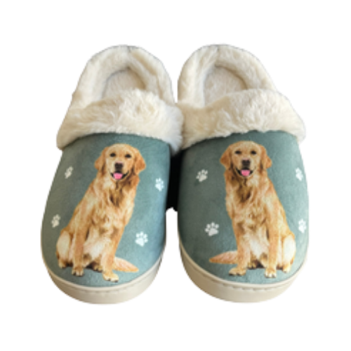 E & S Imports Golden Retriever Snugg Slippers