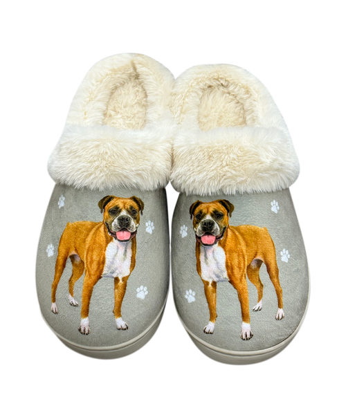 E & S Imports Boxer Snugg Slippers
