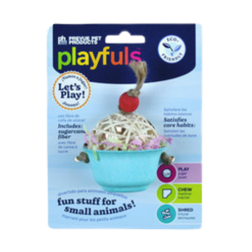 Prevue Sugarcane Cupcake Small Animal Toy 