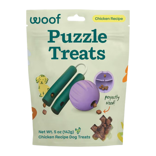 Woof Chicken Recipe Puzzle Dog Treats 5 oz