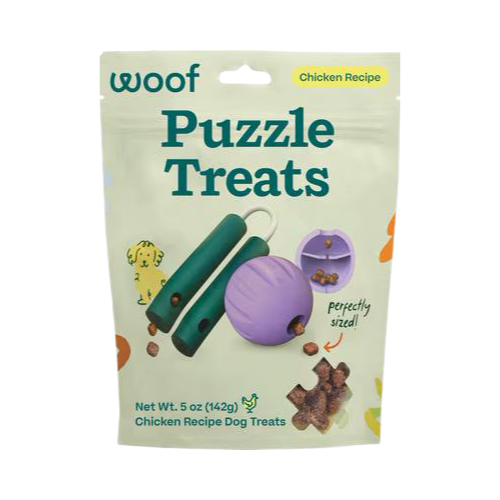 Woof Chicken Recipe Puzzle Dog Treats 5 oz