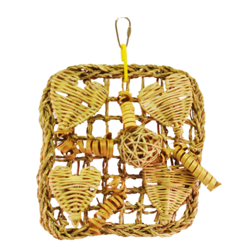 A&E Happy Beaks Small Vine Mat for Birds 7x7x3