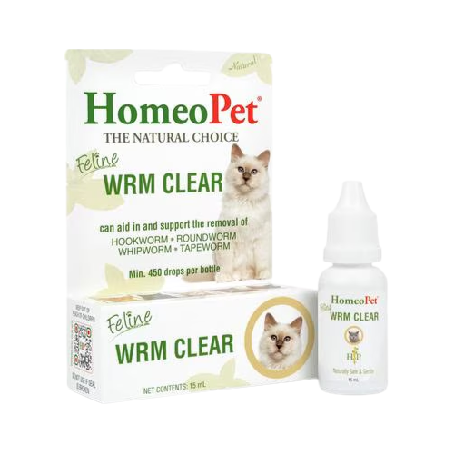 Homeopet Natural Feline Wrm Clear 
