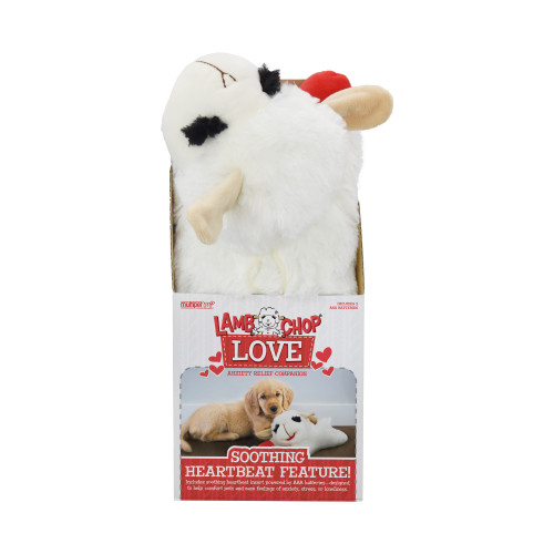 Multipet Lamb Chop Love with Heartbeat Calming Dog Toy 17 in
