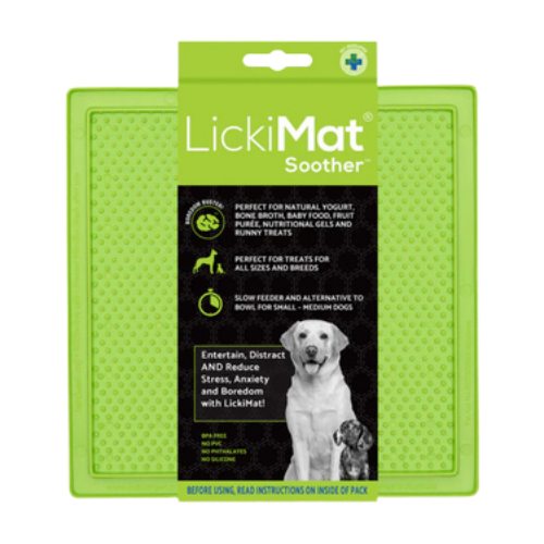 Lickimat Green Classic Soother Mat Dog Slow Feeder 