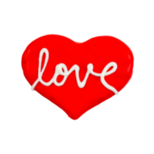 Bosco & Roxy Valentine's Day Red Love Heart Dog Treat Cookie 