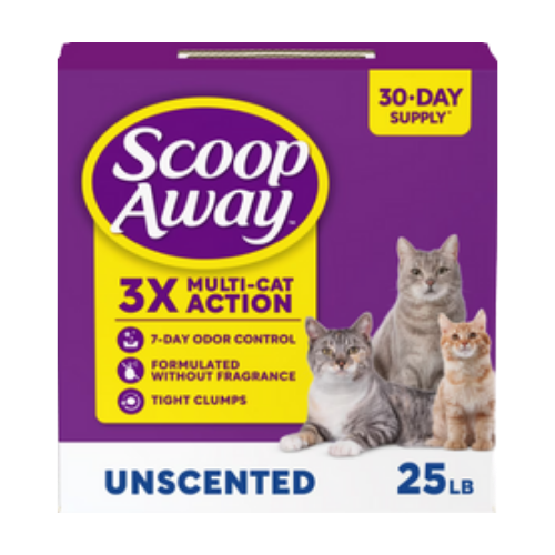 Fresh Step Scoop Away Clumping Unscented Cat Litter 25 lb