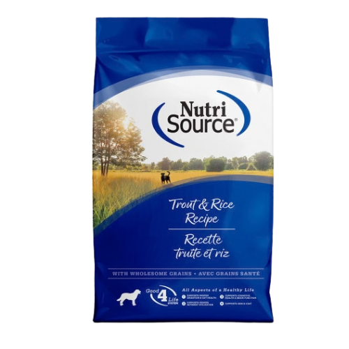 Nutrisource Trout & Rice Recipe Dry Dog Food 26 lb