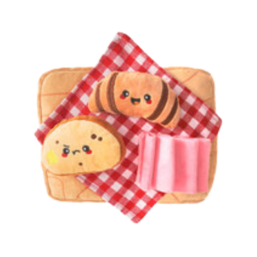 Hugsmart Picnic Time- Charcuterie Board Dog Toy 9 in