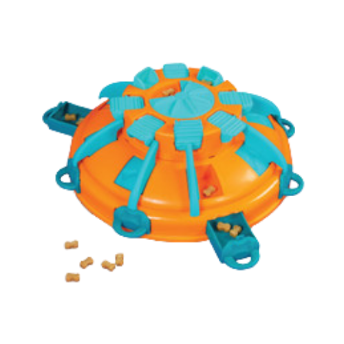 Outward Hound Tower of Treats Think N' Thrive Puzzle Enrichment Dog Toy 