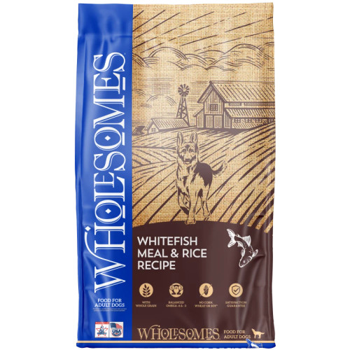 Wholesomes Whitefish Meal & Rice Dry Dog Food 40 lb