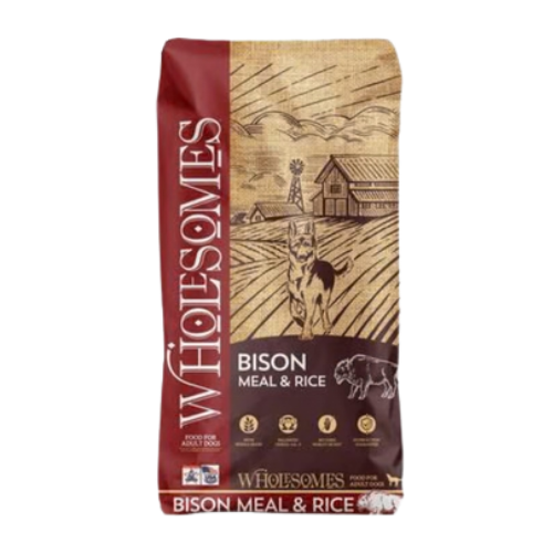 Wholesomes Bison Meal & Rice Recipe Dry Dog Food 35 lb