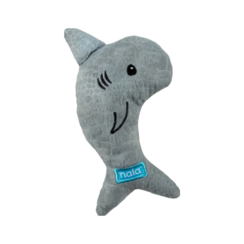 Nala Simon the Shark Plush Catnip Cat Toy 