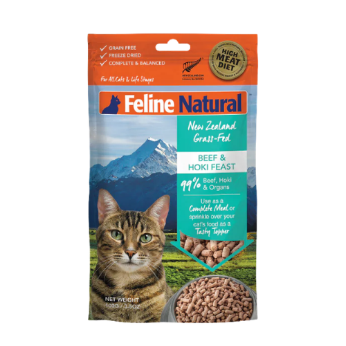 Natural Pet Food Group Beef & Hoki Feast Freeze-Dried Cat Food Topper 3.5 oz
