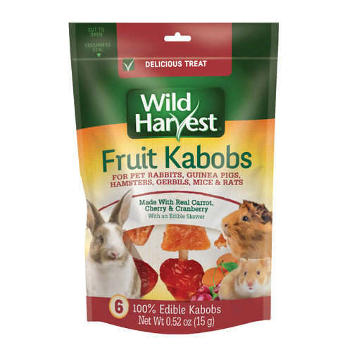 Wild Harvest Fruit Kabobs Small Animal Treats 6 ct