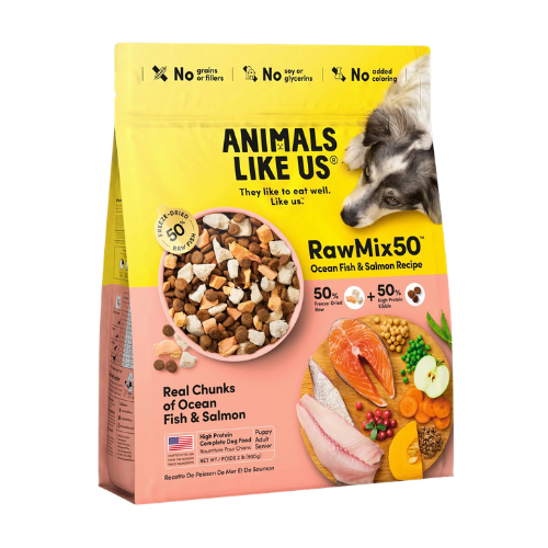 Animals Like Us RawMix50 Ocean Fish & Salmon Recipe Freeze-Dried Dog Food