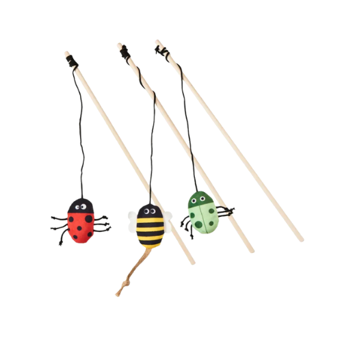 Spot Love Earth Insect Teaser Wand Cat Toy 