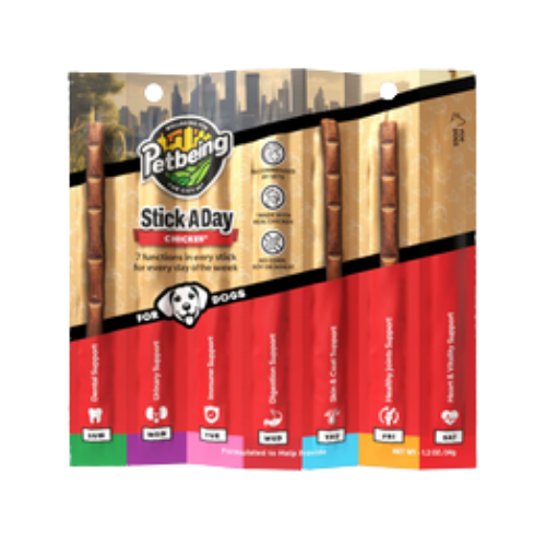 Petbeing Stick A Day Chicken Recipe Dog Supplement 7 ct