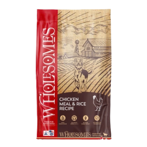 Wholesomes Chicken Meal & Rice Recipe Dry Dog Food 40 lb