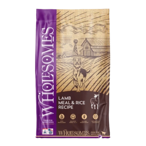 Wholesomes Lamb Meal & Rice Recipe Dry Dog Food 40 lb