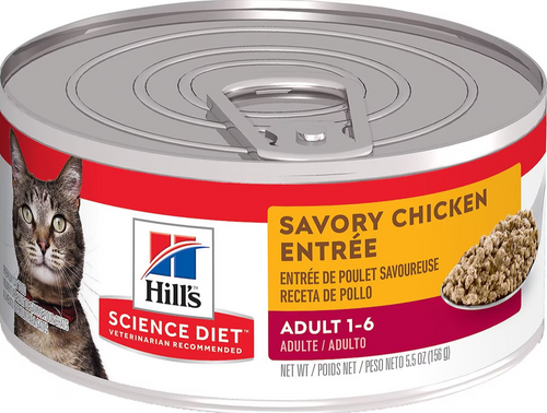 Hill's Science Diet Adult Savory Chicken Entrée Wet Cat Food