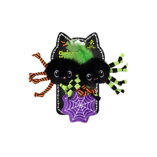 Petmate Halloween Sassy Spooky Spider Cat Toy 3 pk