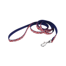 Coastal Pet Products Ribbon Dog Leash- Red with Paws