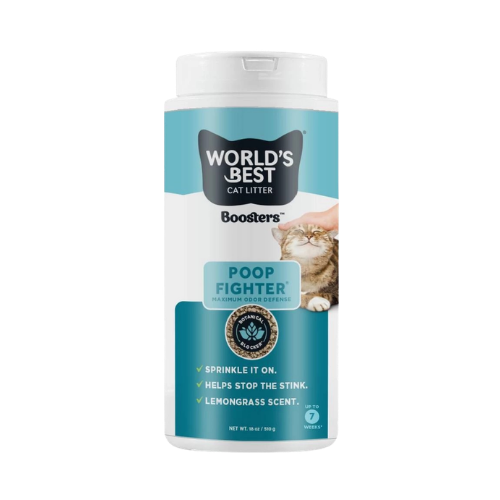 World's Best Cat Litter Poop Fighter Booster 18 oz